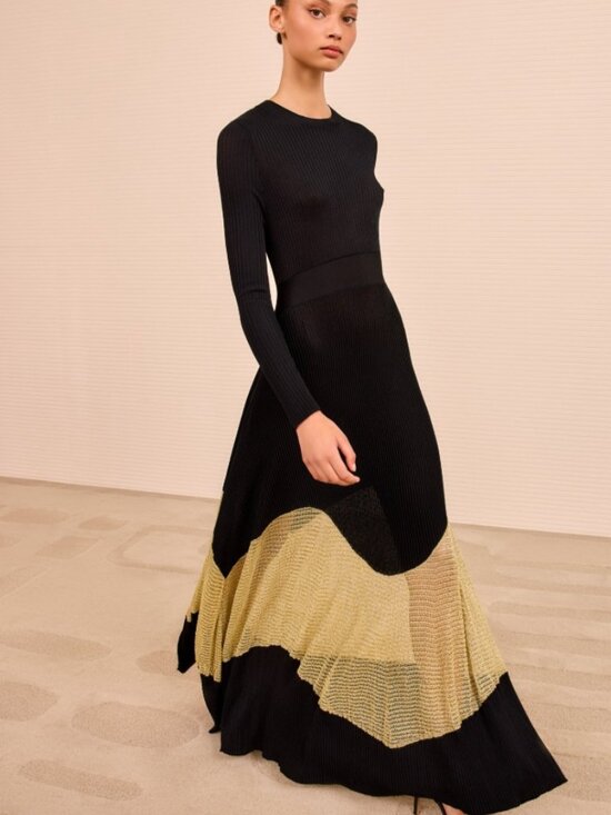 Ulla Johnson Dresses & Skirts - NWOT ULLA JOHNSON Roanne Knit Maxi Dress in Gold Noir P $790